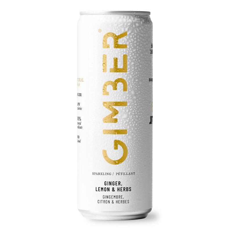 Sparkling ready to drink van Gimber Excl.statiegeld, 12 x 250 ml